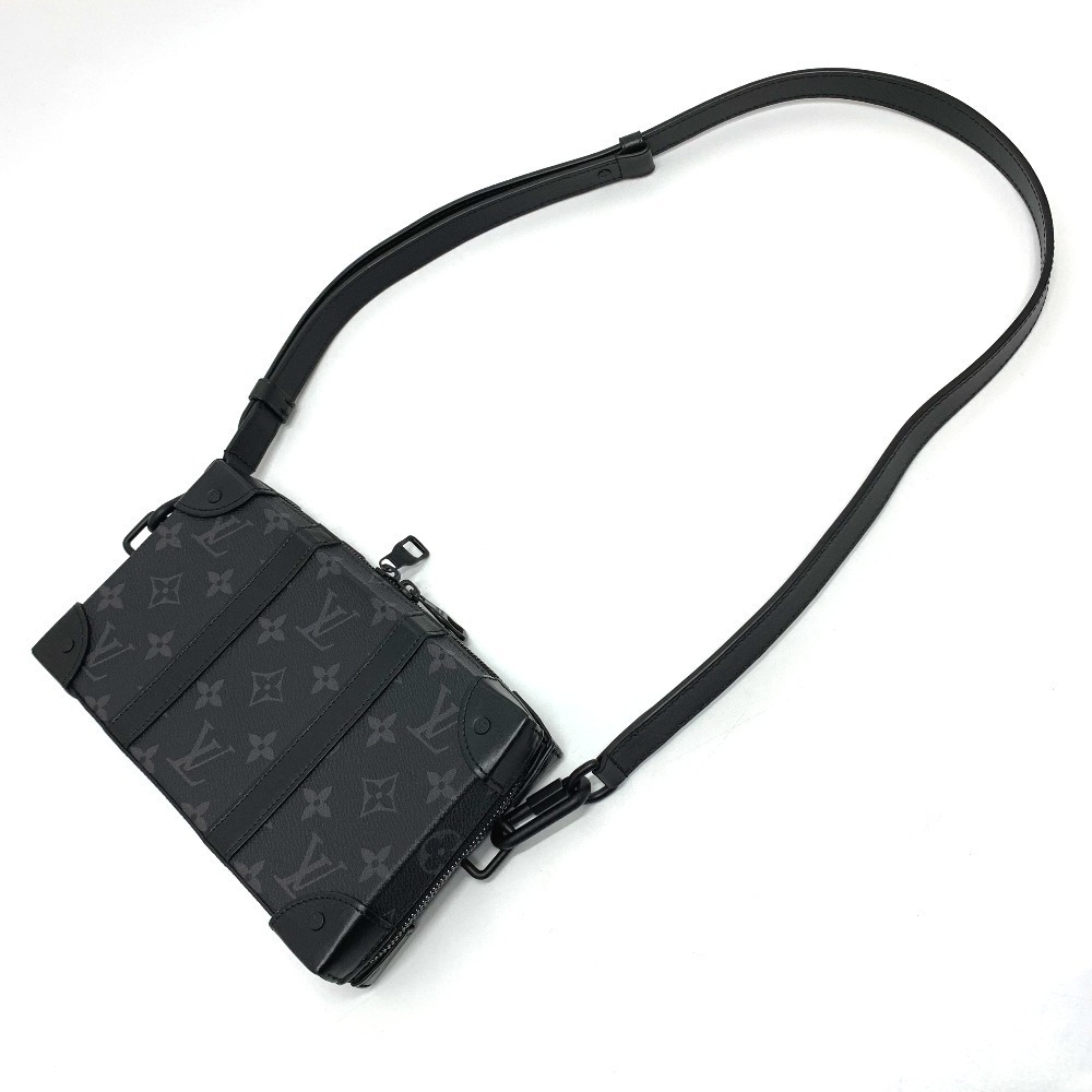 Louis Vuitton Monogram Eclipse Soft Trunk Wallet Bag Pochette Black